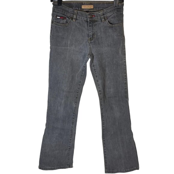 tommy jeans straight legs gray zip up button pockets belt loops cotton 3 READ - Picture 1 of 9